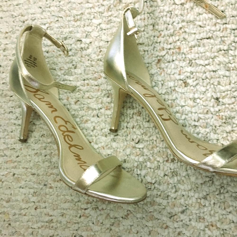 Sam Edelman ankle strap heels! Worn ONCE only.